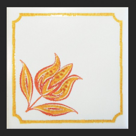 FLEUR FLAMME  15x15 | Salle de bain mosaique